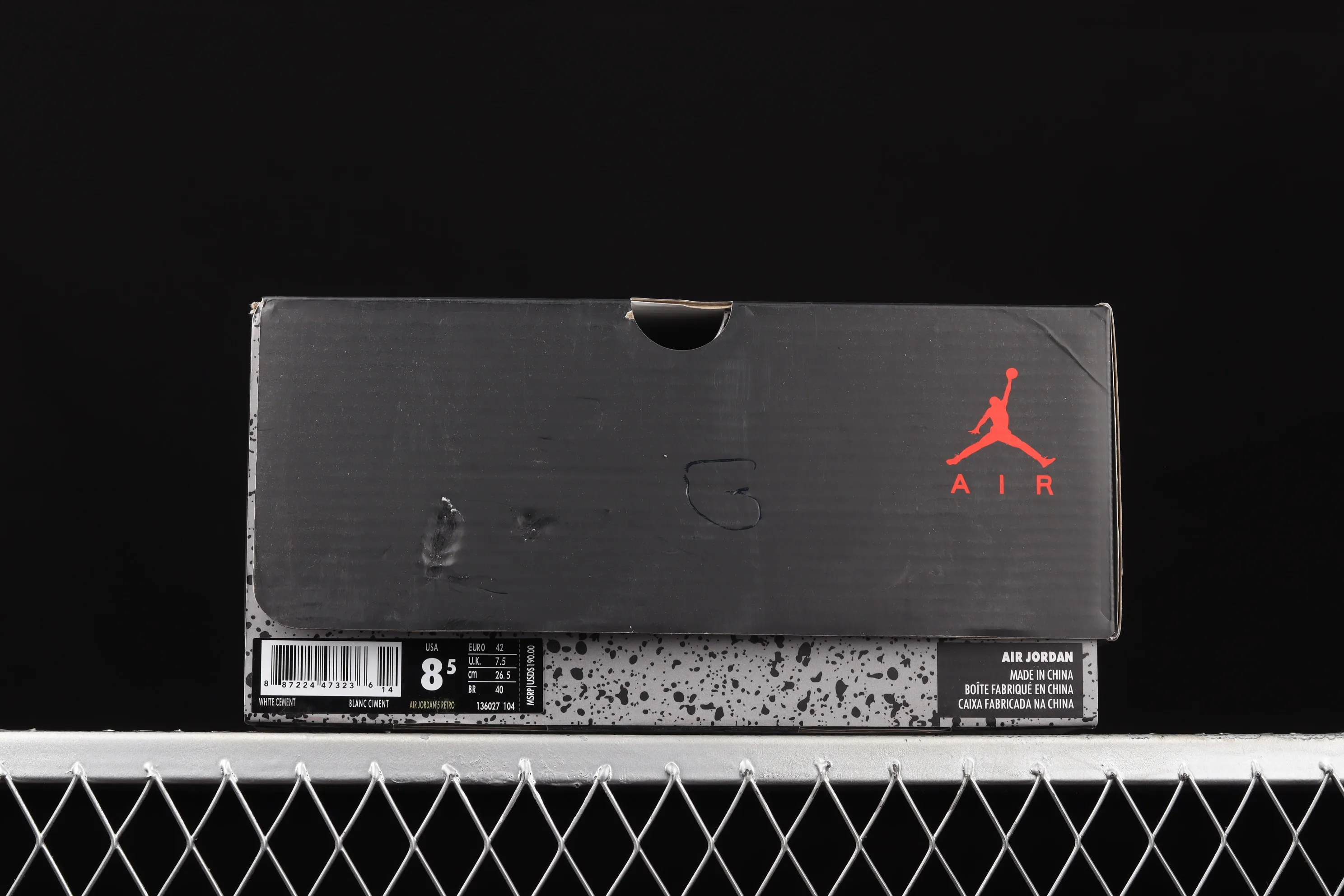 All categories Air Jordan Jordan series basketball shoes Air Jordan 5 G version Air Jordan 5 White Cement AJ5 Joe 5 white cement 136027-104